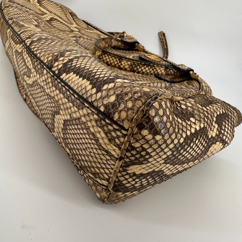 Gucci Medium Python Re(Belle) Handle Bag - image 8